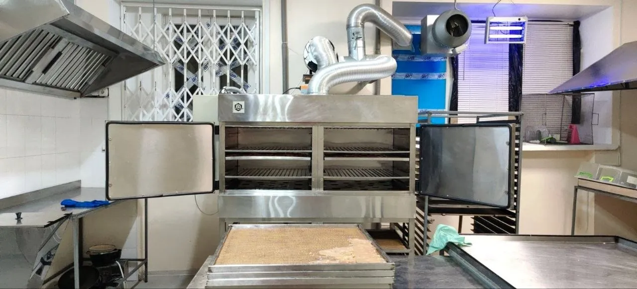 Infrared drying cabinet in our production room